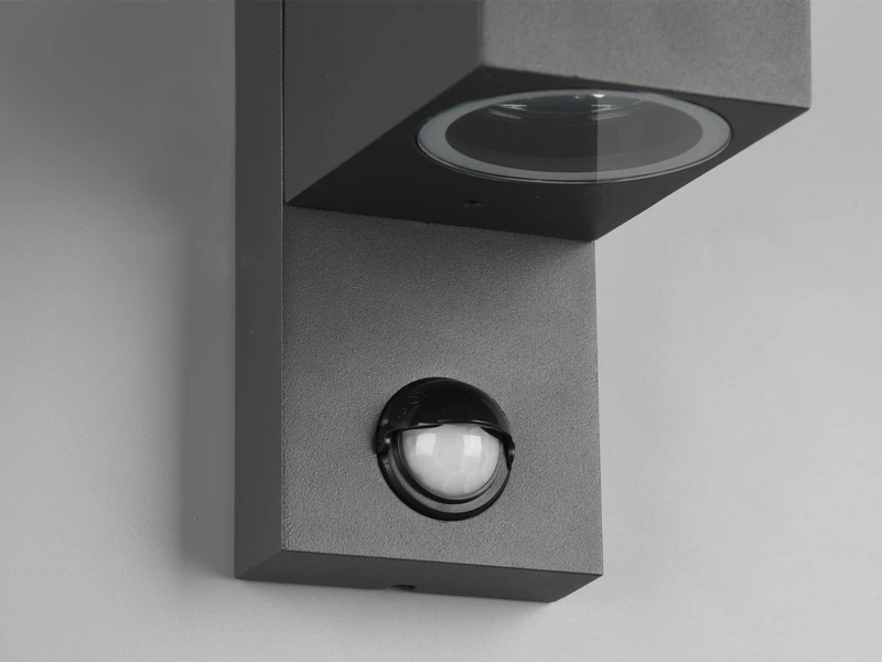 MeineWunschleuchte Eckige LED Außenwandleuchte Up And Down Mit Bewegungsmelder, Anthrazit 6 MeineWunschleuchte Eckige LED Außenwandleuchte Up And Down Mit Bewegungsmelder, Anthrazit – Bild 4