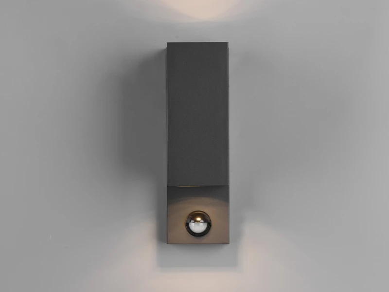 MeineWunschleuchte Eckige LED Außenwandleuchte Up And Down Mit Bewegungsmelder, Anthrazit 8 MeineWunschleuchte Eckige LED Außenwandleuchte Up And Down Mit Bewegungsmelder, Anthrazit – Bild 6