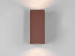MeineWunschleuchte Eckige LED Außenwandleuchte Up And Down Rost-Optik, Höhe 15cm -Bestes Beleuchtungs Geschäft eckige led aussenwandleuchte up and down rost opti 4