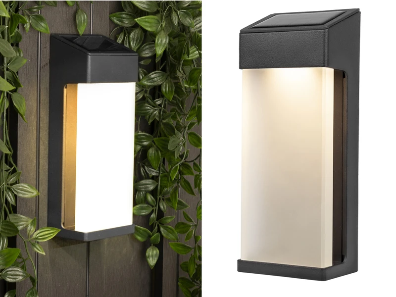 Smartwares Eckige LED Solar Außenleuchte 3er Set Mit Dämmerungssensor In Anthrazit IP44 3 Smartwares Eckige LED Solar Außenleuchte 3er Set Mit Dämmerungssensor In Anthrazit IP44