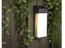 Smartwares Eckige LED Solar Außenleuchte Mit Dämmerungssensor In Anthrazit IP44