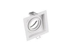 Trio Leuchten Eckiger Deckeneinbaustrahler KENAI Weiß Matt, Schwenkbar 9,2 X 9,2cm -Bestes Beleuchtungs Geschäft eckiger deckeneinbaustrahler kenai weiss matt schw 1