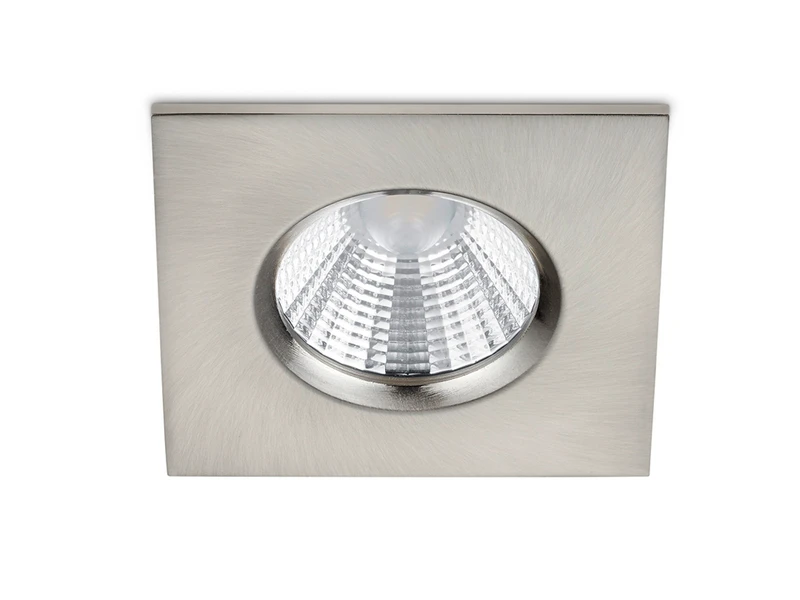 Trio Leuchten Eckiger LED Deckeneinbaustrahler 4er Set Dimmbar In Silber Matt, IP65 6 Trio Leuchten Eckiger LED Deckeneinbaustrahler 4er Set Dimmbar In Silber Matt, IP65 – Bild 4