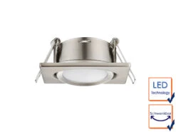 Trio Leuchten Eckiger LED Einbaustrahler Decke 3er Set Spot Schwenkbar Nickel Matt 5 Watt 10 Trio Leuchten Eckiger LED Einbaustrahler Decke 3er Set Spot Schwenkbar Nickel Matt 5 Watt -Bestes Beleuchtungs Geschäft eckiger led einbaustrahler decke 3er set spot schw 2