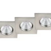 Trio Leuchten Eckiger LED Einbaustrahler ZAGROS 3er Set Dimmbar In Silber Matt, IP65 1 Trio Leuchten Eckiger LED Einbaustrahler ZAGROS 3er Set Dimmbar In Silber Matt, IP65 -Bestes Beleuchtungs Geschäft eckiger led einbaustrahler zagros 3er set dimmbar