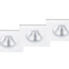 Trio Leuchten Eckiger LED Einbaustrahler ZAGROS 3er Set Dimmbar In Weiß Matt, IP65 -Bestes Beleuchtungs Geschäft eckiger led einbaustrahler zagros 3er set dimmbar 1 12
