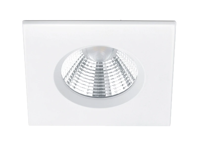 Trio Leuchten Eckiger LED Einbaustrahler ZAGROS 3er Set Dimmbar In Weiß Matt, IP65 4 Trio Leuchten Eckiger LED Einbaustrahler ZAGROS 3er Set Dimmbar In Weiß Matt, IP65 – Bild 2