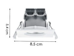 Trio Leuchten Eckiger LED Einbaustrahler ZAGROS 3er Set Dimmbar In Weiß Matt, IP65 10 Trio Leuchten Eckiger LED Einbaustrahler ZAGROS 3er Set Dimmbar In Weiß Matt, IP65 -Bestes Beleuchtungs Geschäft eckiger led einbaustrahler zagros 3er set dimmbar 1 14