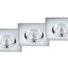 Trio Leuchten Eckiger LED Einbaustrahler ZAGROS 3er Set Dimmbar In Silber Chrom, IP65 -Bestes Beleuchtungs Geschäft eckiger led einbaustrahler zagros 3er set dimmbar 1 6
