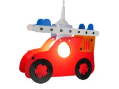 Niermann Ein Traum Für Jungs: Kinderzimmer-Hängelampe Inkl. LM, FEUERWEHRAUTO