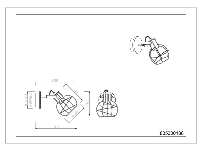 Trio Leuchten Einflammiger Wandstrahler MADRAS Mit Retro Drahtgeflecht Aus Metall In Silber 8 Trio Leuchten Einflammiger Wandstrahler MADRAS Mit Retro Drahtgeflecht Aus Metall In Silber – Bild 6