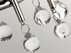 MeineWunschleuchte Elegante LED Wandleuchte 2-flammig Mit Filigranem Kristallglas Chrom, Höhe 31cm -Bestes Beleuchtungs Geschäft elegante led wandleuchte 2 flammig mit filigranem 1 11