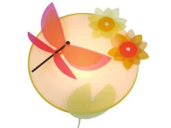 Niermann Farbenfrohe Wandleuchte (Ø 25cm) Bruchsicherer Schirm Applikation LIBELLE