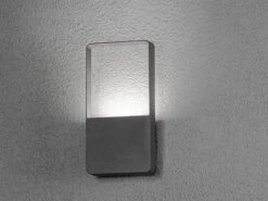 Konstsmide Flache LED Außenleuchte Aluminium In Anthrazit 6W IP54 Wandlampe Außenbereich