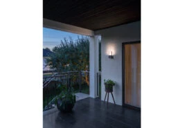 Konstsmide Flache LED Außenleuchte Aluminium In Anthrazit 6W IP54 Wandlampe Außenbereich -Bestes Beleuchtungs Geschäft flache led aussenleuchte aluminium in anthrazit 6w 4