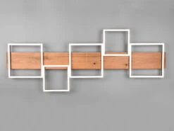 Trio Leuchten Flache LED Deckenlleuchte HARPER Dimmbar Holzbrett Naturbelassen, Breite 115cm -Bestes Beleuchtungs Geschäft flache led deckenlleuchte harper dimmbar holzbrett 4