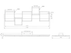 Trio Leuchten Flache LED Deckenlleuchte HARPER Dimmbar Holzbrett Naturbelassen, Breite 115cm -Bestes Beleuchtungs Geschäft flache led deckenlleuchte harper dimmbar holzbrett 6