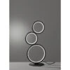 Trio Leuchten Flache LED Ringleuchte RONDO Tischlampe Aus Metall Schwarz Matt -Bestes Beleuchtungs Geschäft flache led ringleuchte rondo tischlampe aus metall