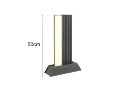 Trio Leuchten Flache LED Sockelleuchte MARIZA Aus Aluminium In Anthrazit, Höhe 50cm -Bestes Beleuchtungs Geschäft flache led sockelleuchte mariza aus aluminium in a 3