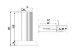 Trio Leuchten Flache LED Sockelleuchte MARIZA Aus Aluminium In Anthrazit, Höhe 50cm -Bestes Beleuchtungs Geschäft flache led sockelleuchte mariza aus aluminium in a 7