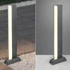 Trio Leuchten Flache LED Wegeleuchte MARIZA Aus Aluminium In Anthrazit, Höhe 100cm