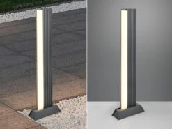 Trio Leuchten Flache LED Wegeleuchte MARIZA Aus Aluminium In Anthrazit, Höhe 100cm