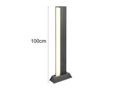 Trio Leuchten Flache LED Wegeleuchte MARIZA Aus Aluminium In Anthrazit, Höhe 100cm -Bestes Beleuchtungs Geschäft flache led wegeleuchte mariza aus aluminium in ant 3