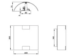 Trio Leuchten Flache Wandleuchte PURA Glaslampenschirm 20 X 20 Cm Gold -Bestes Beleuchtungs Geschäft flache wandleuchte pura glaslampenschirm 20 x 20 c 5