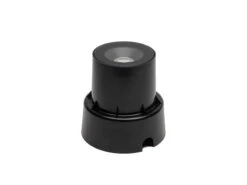 Konstsmide Flacher LED Bodeneinbaustrahler Klares Glas Mit Schwarzem Rand Ø9,2cm, IP65 -Bestes Beleuchtungs Geschäft flacher led bodeneinbaustrahler klares glas mit sc 2