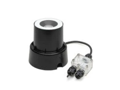 Konstsmide Flacher LED Bodeneinbaustrahler Klares Glas Mit Weißem Rand Ø9,2cm, IP65