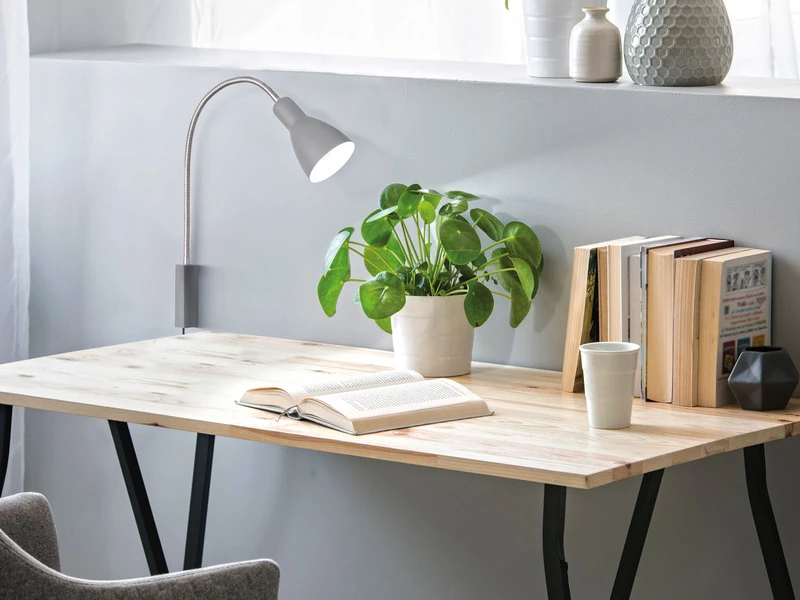 MeineWunschleuchte Flexible 2 In 1 LED Leselampe & Bettleuchte Grau Mit Kabel & Stecker 8 MeineWunschleuchte Flexible 2 In 1 LED Leselampe & Bettleuchte Grau Mit Kabel & Stecker – Bild 6