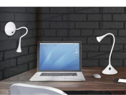 Reality Leuchten Flexible 2in1 LED Tischlampe & Wandlampe VIPER In Schwarz, Schalter Am Fuß -Bestes Beleuchtungs Geschäft flexible 2in1 led tischlampe wandlampe viper in sc 3