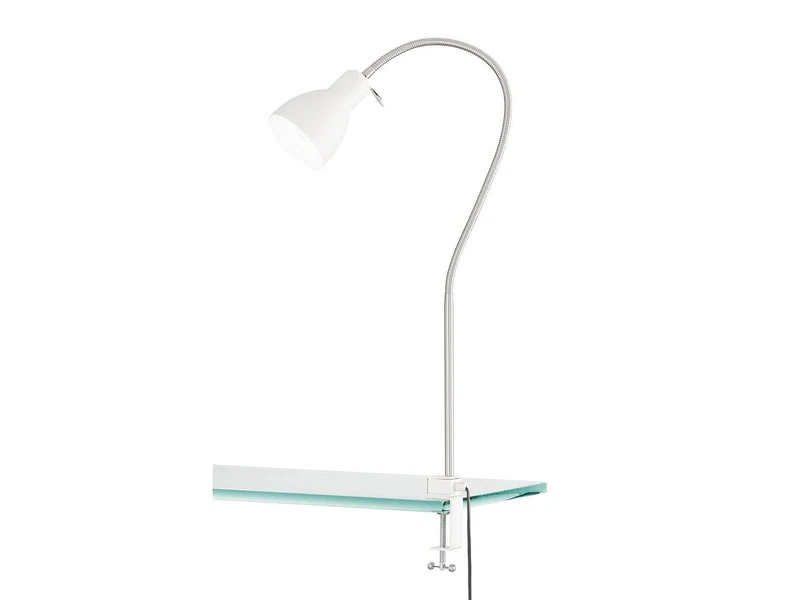 MeineWunschleuchte Flexible Klemmleuchte Weiß Mit LED - Leselampe Für Bett & Sofa 4 MeineWunschleuchte Flexible Klemmleuchte Weiß Mit LED - Leselampe Für Bett & Sofa – Bild 2