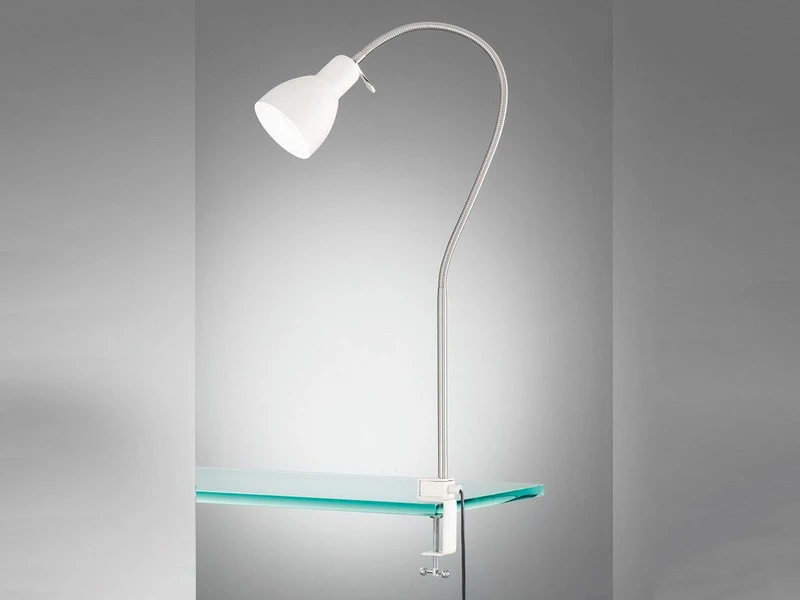 MeineWunschleuchte Flexible Klemmleuchte Weiß Mit LED - Leselampe Für Bett & Sofa 3 MeineWunschleuchte Flexible Klemmleuchte Weiß Mit LED - Leselampe Für Bett & Sofa