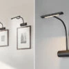 Trio Leuchten Flexible LED Bilderleuchte CURTIS, Wandleuchte Mit Drehdimmer, Schwarz -Bestes Beleuchtungs Geschäft flexible led bilderleuchte curtis wandleuchte mit