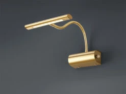 Trio Leuchten Flexible LED Wandleuchte / Bilderleuchte CURTIS Messing Matt, Drehdimmer -Bestes Beleuchtungs Geschäft flexible led wandleuchte bilderleuchte curtis mess 2