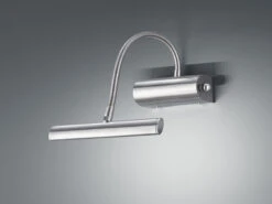 Trio Leuchten Flexible LED Wandleuchte / Bilderleuchte CURTIS Silber Matt, Drehdimmer -Bestes Beleuchtungs Geschäft flexible led wandleuchte bilderleuchte curtis silb 2