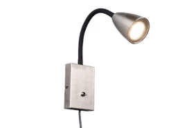 Trio Leuchten Flexible Leselampe WANDA, Wandleuchte Mit & Ohne Stecker, Silber Matt -Bestes Beleuchtungs Geschäft flexible leselampe wanda wandleuchte mit ohne stec 1