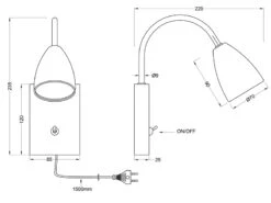 Trio Leuchten Flexible Leselampe WANDA, Wandleuchte Mit & Ohne Stecker, Silber Matt -Bestes Beleuchtungs Geschäft flexible leselampe wanda wandleuchte mit ohne stec 5