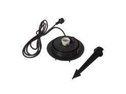 Perel Garten Kugelleuchte Mit Erdspieß & 3m Kabel, IP65 - Ø38cm -Bestes Beleuchtungs Geschäft garten kugelleuchte mit erdspiess 3m kabel ip65 38 4