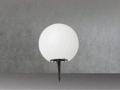 Perel Garten Kugelleuchte Mit Erdspieß & 3m Kabel, IP65 - Ø45cm -Bestes Beleuchtungs Geschäft garten kugelleuchte mit erdspiess 3m kabel ip65 45 2