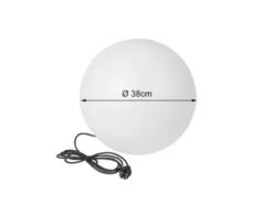 MeineWunschleuchte Garten Kugelleuchte Mit Erdspieß, 3m Kabel IP65 & Smarter LED, Ø38cm -Bestes Beleuchtungs Geschäft garten kugelleuchte mit erdspiess 3m kabel ip65 sm 3