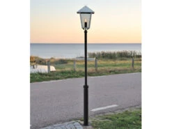 Konstsmide Gartenlaterne / Standleuchte BENU, E27, Galvanisierter Stahl, Höhe 254 Cm