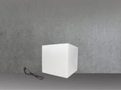 Perel Gartenleuchte Würfel Mit Erdspieß & 3m Kabel, IP65 - 30x30cm -Bestes Beleuchtungs Geschäft gartenleuchte wuerfel mit erdspiess 3m kabel ip65 1 2