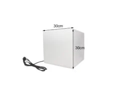 Perel Gartenleuchte Würfel Mit Erdspieß & 3m Kabel, IP65 - 30x30cm -Bestes Beleuchtungs Geschäft gartenleuchte wuerfel mit erdspiess 3m kabel ip65 1 3