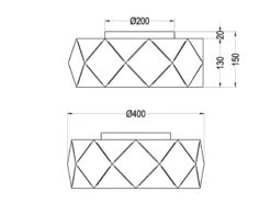 Trio Leuchten Geometrische LED Deckenleuchte Mit Lasercut Muster, Weiß Matt -Bestes Beleuchtungs Geschäft geometrische led deckenleuchte mit lasercut muster 4