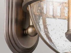 MeineWunschleuchte Große LED Außenwandleuchte Im Jugendstil, Bronze Höhe 58cm -Bestes Beleuchtungs Geschäft grosse led aussenwandleuchte im jugendstil bronze 1 6