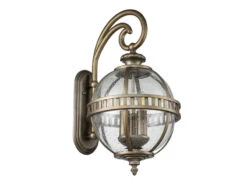 MeineWunschleuchte Große LED Außenwandleuchte Im Jugendstil, Bronze Höhe 58cm -Bestes Beleuchtungs Geschäft grosse led aussenwandleuchte im jugendstil bronze 1 8