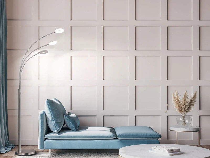 Fischer & Honsel Große LED Bogenlampe DENT Dimmbar Design Silber - Höhe 185cm 7 Fischer & Honsel Große LED Bogenlampe DENT Dimmbar Design Silber - Höhe 185cm – Bild 5