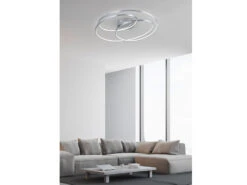 Trio Leuchten Große LED Deckenlampe GALE Ringleuchte Mit Switch Dimmer 60cm Breit Weiß Matt -Bestes Beleuchtungs Geschäft grosse led deckenlampe gale ringleuchte mit switch 2